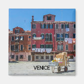 Aimant Panier avec boîtes à Venise (Devant)