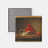 Aimant Panier avec fraises sauvages, c.1761 (Recto/Verso)