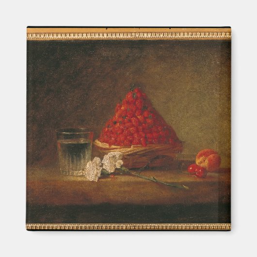 Aimant Panier avec fraises sauvages, c.1761 (Devant)