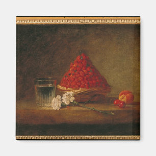 Aimant Panier avec les fraisiers communs, c.1761