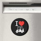 Aimant Panier de golf I Heart (Love) (In Situ (Lave-vaisselle))