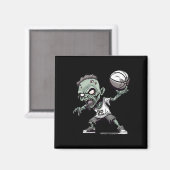 Aimant Panier De La Conception De Basket-Basket -zombie U (Recto/Verso)