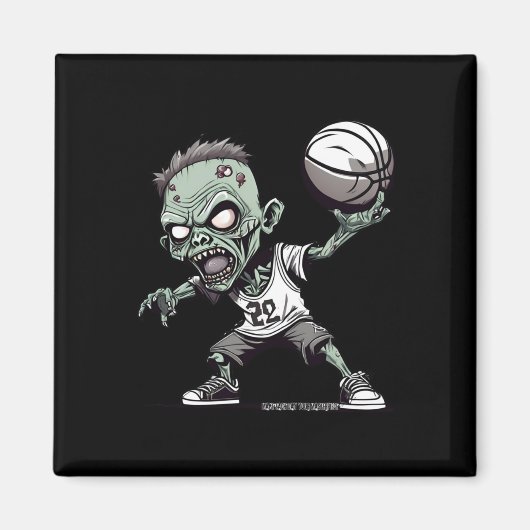 Aimant Panier De La Conception De Basket-Basket -zombie U (Devant)