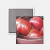 Aimant Panier De Pommes Rouges Ripe (Recto/Verso)