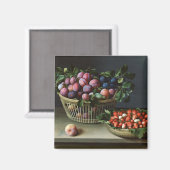 Aimant Panier de prunes et panier de fraises, 1632 (Recto/Verso)