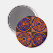 Aimant Panier de tournesol africain (Recto/Verso)