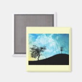 Aimant Panier Sur Une Colline #2 (Recto/Verso)