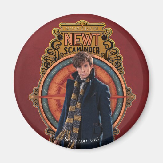 Aimant Panneau Art nouveau permanent NEWT SCAMANDER™ (Devant)
