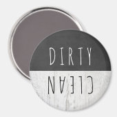 Aimant Panneau blanc Bois Chalkboard Propre Lave-vaissell (Recto/Verso)