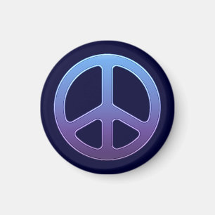 Aimant Panneau bleu de paix magnétique