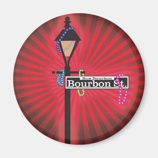 Aimant Panneau Bourbon (Devant)