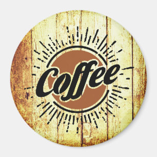 Aimant Panneau café vintage