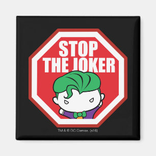 Aimant Panneau Chibi "Stop The Joker"