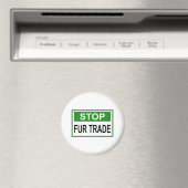 Aimant Panneau commercial Stop Fur vert (In Situ (Lave-vaisselle))