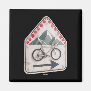 Aimant Panneau Cyclisme - Collectez des points de montée