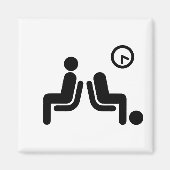 Aimant Panneau d'attente long (Devant)