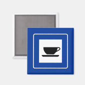 Aimant Panneau de circulation du café (Recto/Verso)