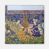 Aimant Panneau de faïence vitrée, Ispahan (Devant)