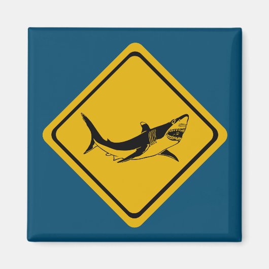 Aimant panneau de la route des requins (Devant)