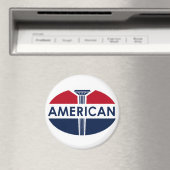 Aimant Panneau de la station-service américaine. Version (In Situ (Lave-vaisselle))