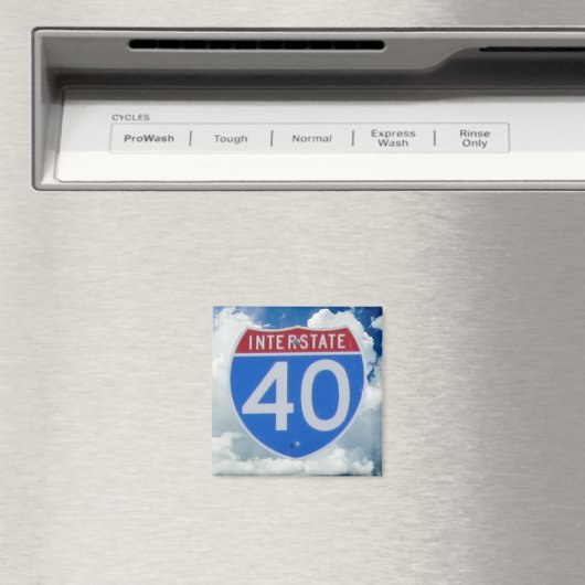 Aimant Panneau de l'Interstate 40 (In Situ (Lave-vaisselle))
