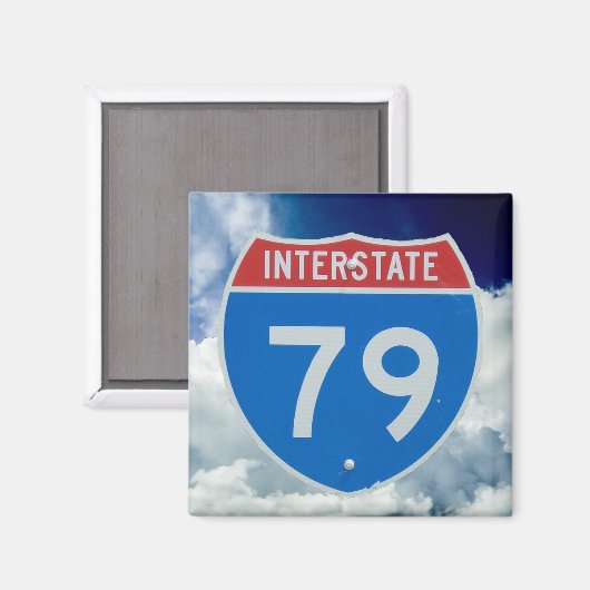 Aimant Panneau de l'Interstate 79, Panneau routier (Recto/Verso)