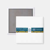 Aimant Panneau de l'interstate de la rue Canda de Toronto (Recto/Verso)