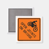 Aimant Panneau de moto classique - Joints ouverts sur pon (Recto/Verso)