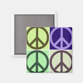 Aimant Panneau de paix (Recto/Verso)