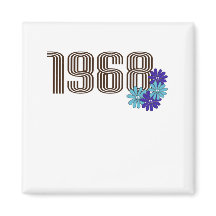 Panneau de Paix 1968 Hippie Fleur Power Aqua Purpl