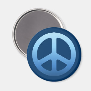 Aimant Panneau de paix bleu