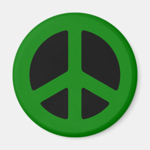 Aimant Panneau de paix vert