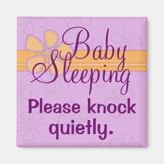 Aimant Panneau de porte d'entrée de garde-bébé (Devant)