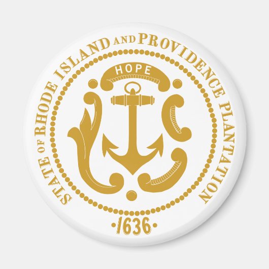 Aimant Panneau de Rhode Island (Devant)