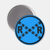 Aimant Panneau de rue de la circulation ferroviaire (Recto/Verso)