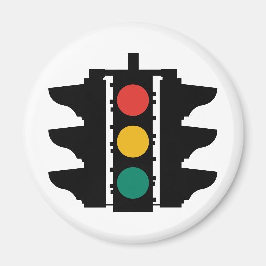 Aimant Panneau de rue feux de signalisation (Devant)