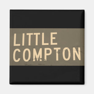 Aimant Panneau de rue Little Compton, RI Vintage Street