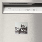 Aimant Panneau de rue noir et blanc (In Situ (Lave-vaisselle))