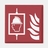 Aimant Panneau de sécurité de l'ascenseur des pompiers (Devant)