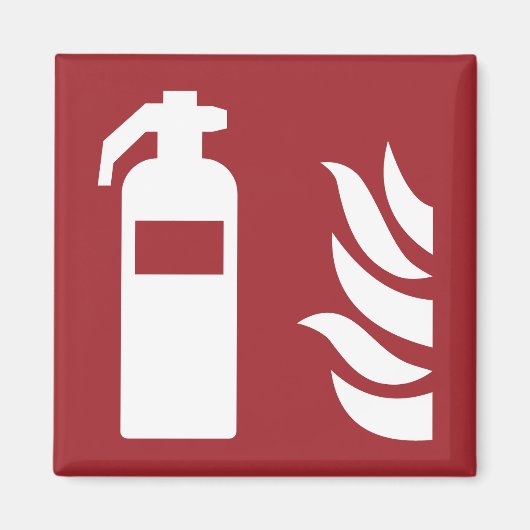 Aimant Panneau de sécurité de l'extincteur (Devant)