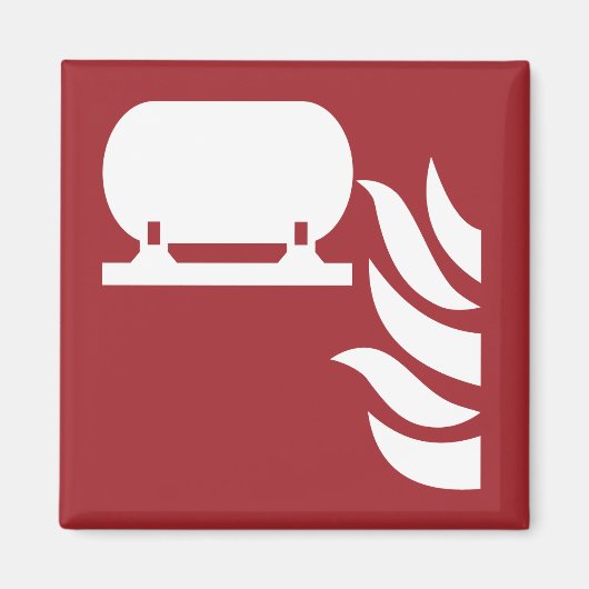 Aimant Panneau de sécurité d'installation d'un extincteur (Devant)