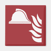 Aimant Panneau de sécurité du casque de lutte contre l'in (Devant)