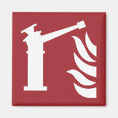 Aimant Panneau de sécurité du moniteur d'incendie (Devant)