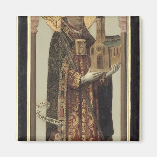 Aimant Panneau de vote montrant St. Ansgar, 1457 (Devant)