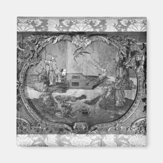 Aimant Panneau extérieur avec sujet chinois, c.1730 (Devant)