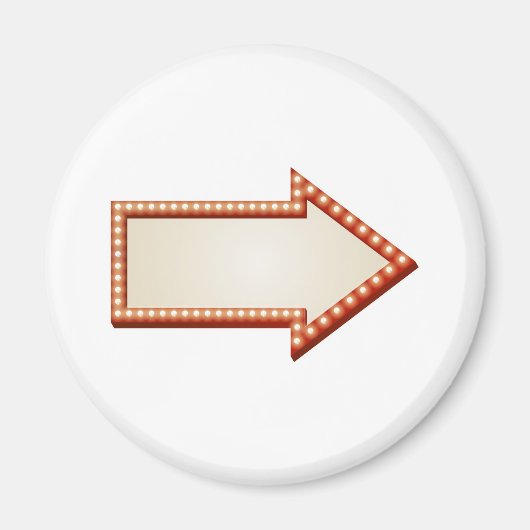 Aimant Panneau Flèche (Devant)