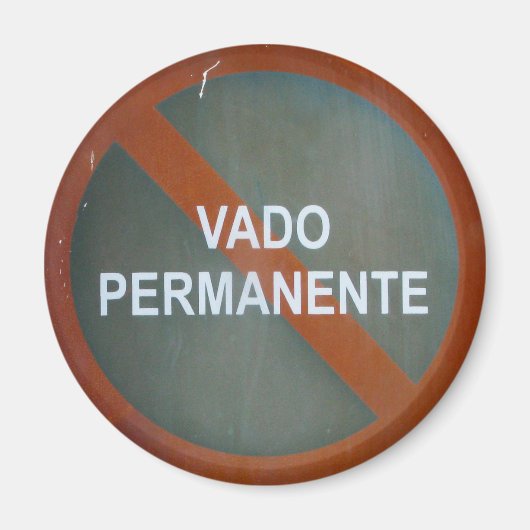 Aimant Panneau Grungy Street (Devant)