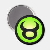 Aimant Panneau Horoscope Taurus Vert soleil (Recto/Verso)