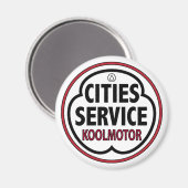 Aimant Panneau komotor vintage Cities Service (Recto/Verso)