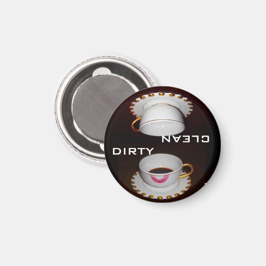 Aimant Panneau Lave-vaisselle propre (Recto/Verso)